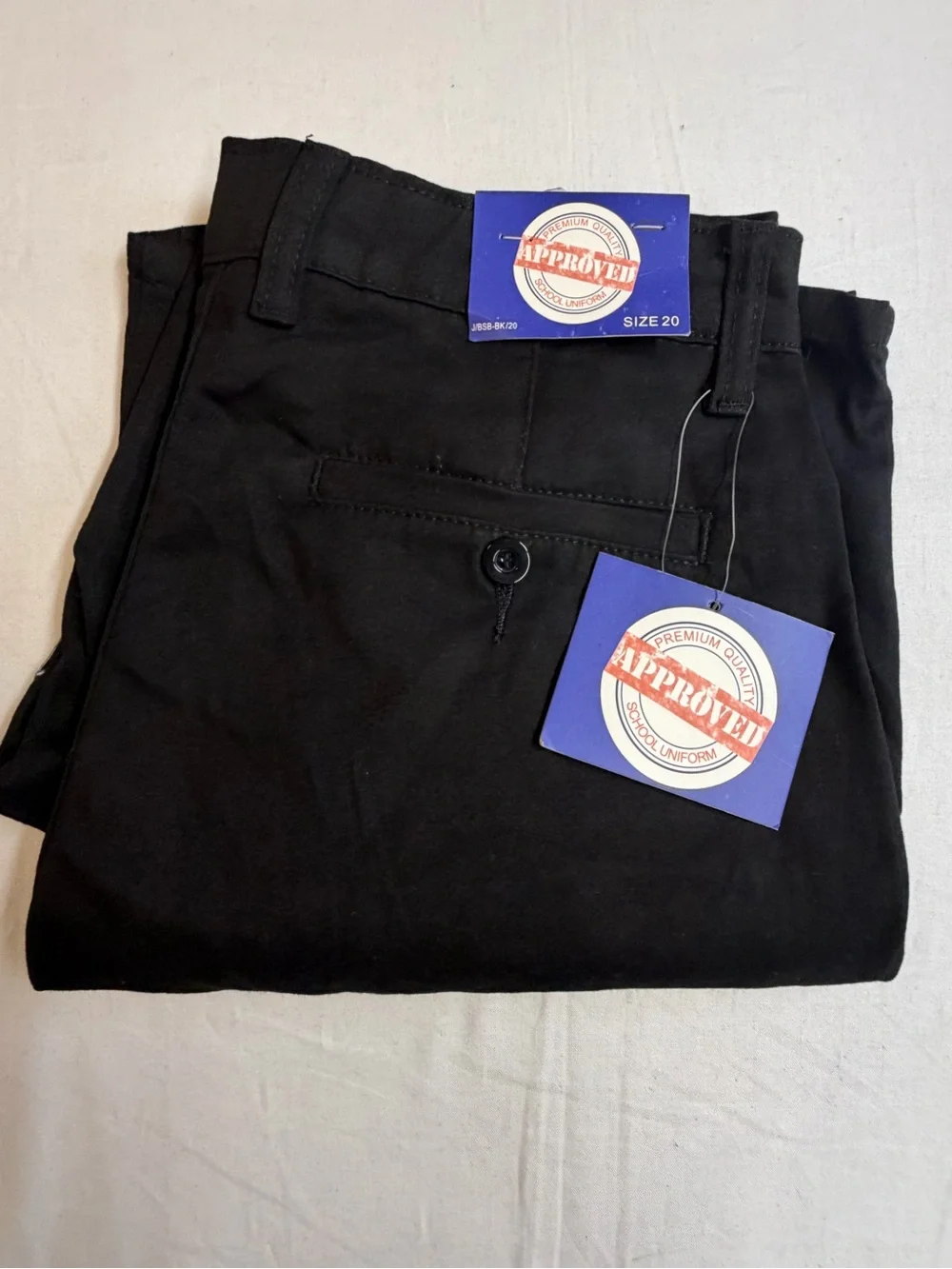 Women’s Black Flat-Front Work Shorts